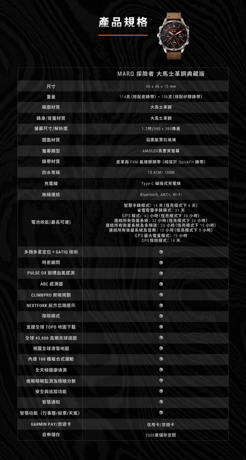 Garmin MARQ GEN2 - 詳情1