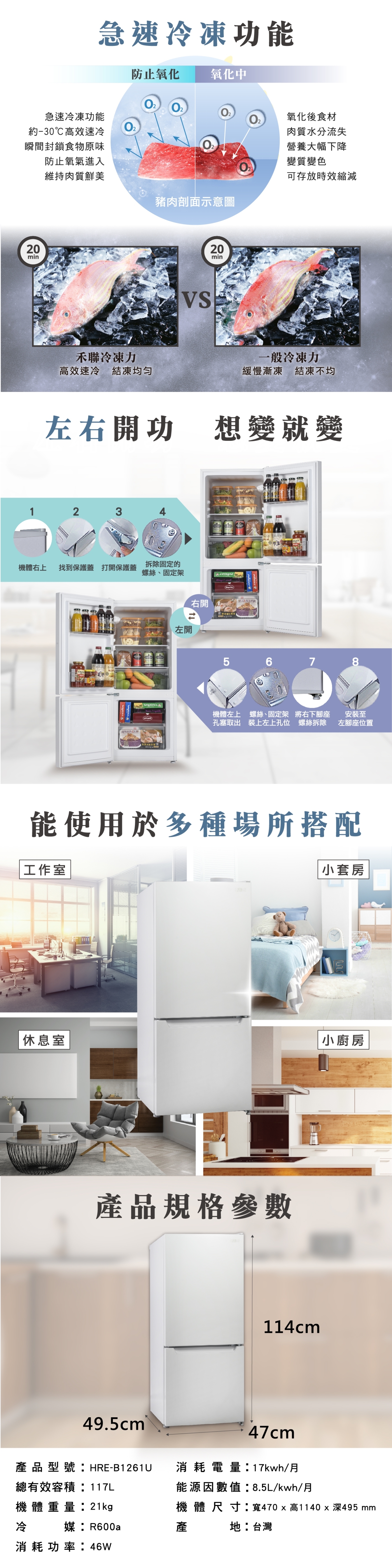 HERAN禾聯 HRE-B1261U - 詳情2