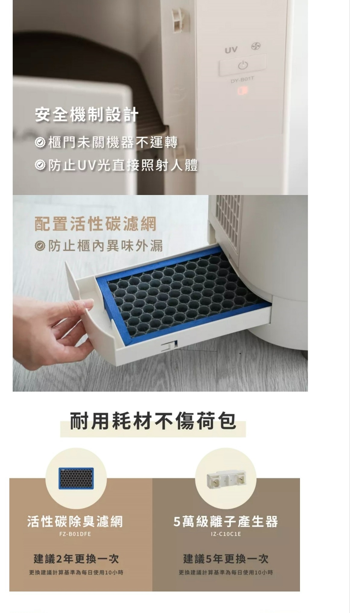 SHARP夏普 DY-B01T-W - 詳情1