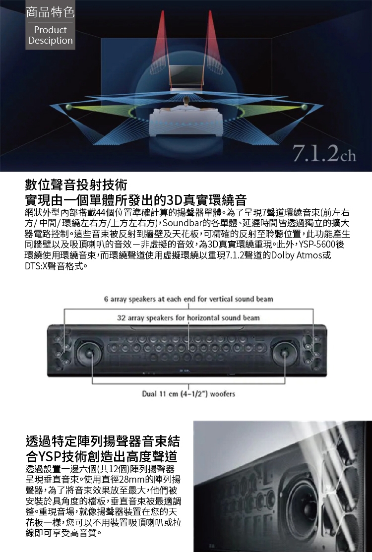 YAMAHA山葉 YSP-5600 - 詳情1