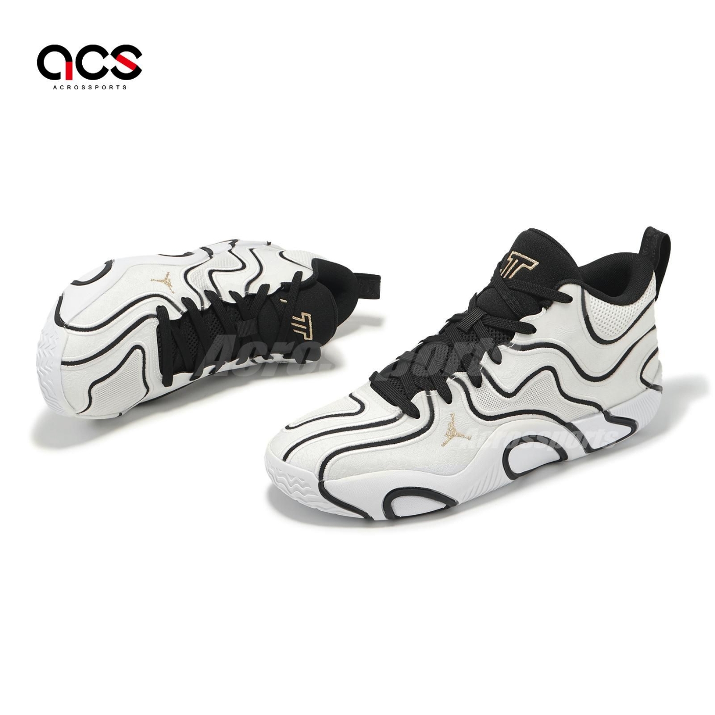 Nike 籃球鞋Jordan Tatum 3 PF 男鞋Tunnel Walk 白黑緩震氣墊IB8150