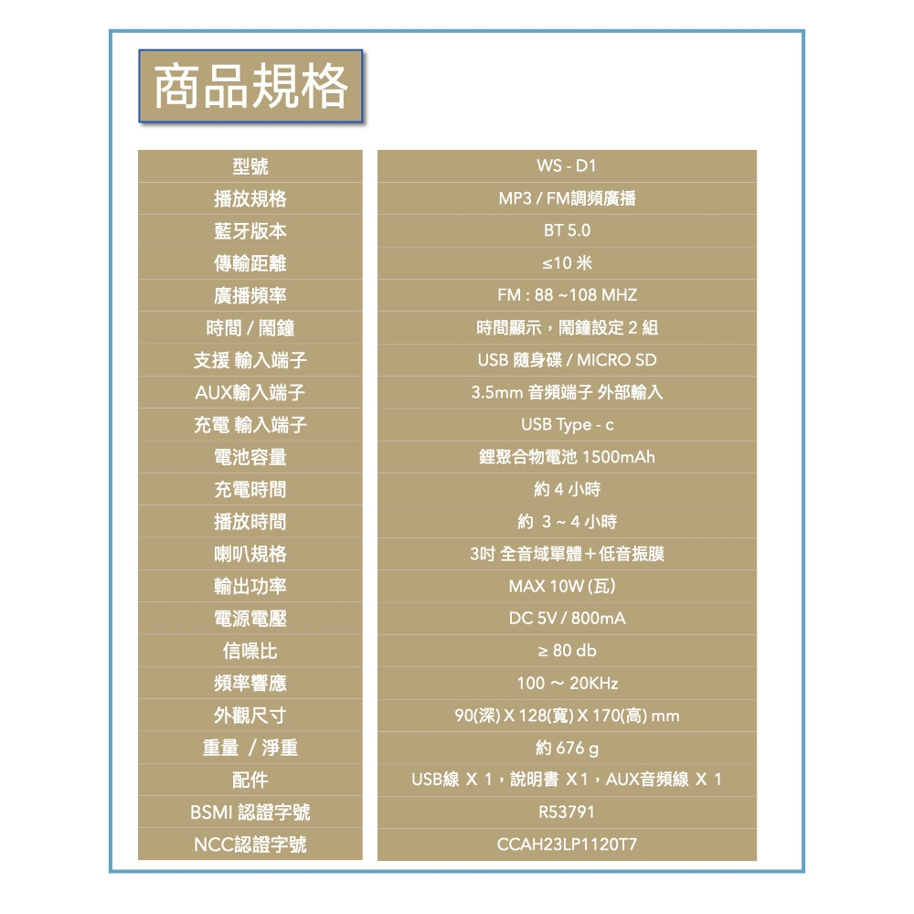 Dennys WS-D1 - 詳情3