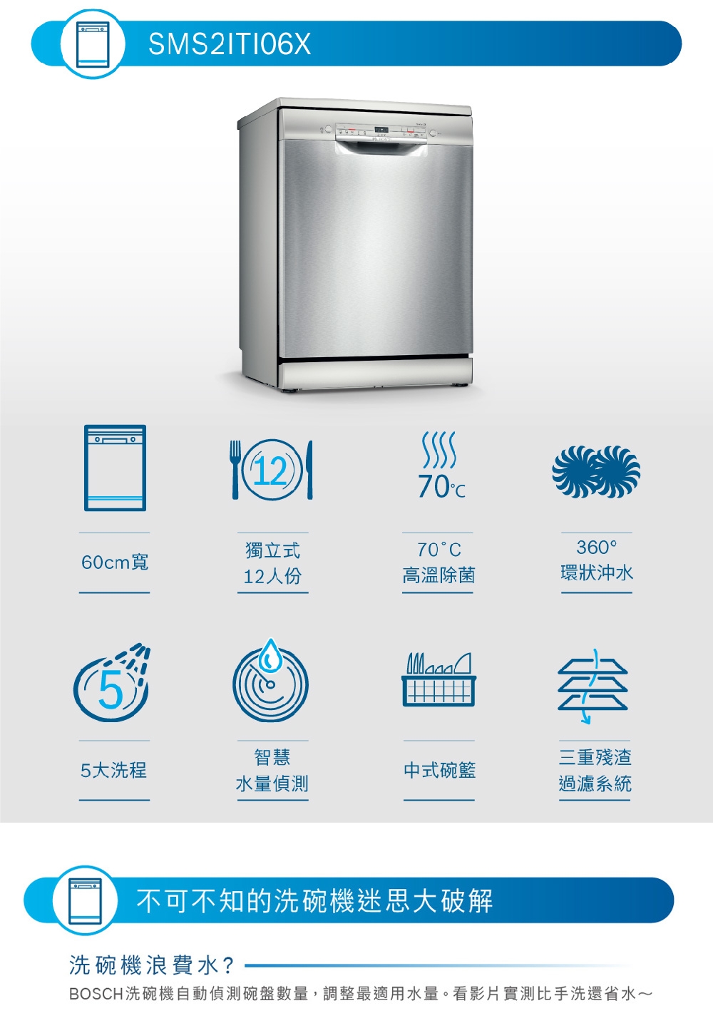 BOSCH博世 SMS2ITI06X - 詳情2