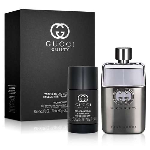 GUCCI 罪愛男性淡香水禮盒(淡香水90ml+體香膏70g)-贈隨機紙袋| GUCCI