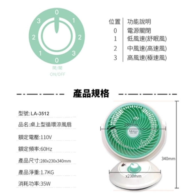 LAPOLO藍普諾 LA-3512 - 詳情1