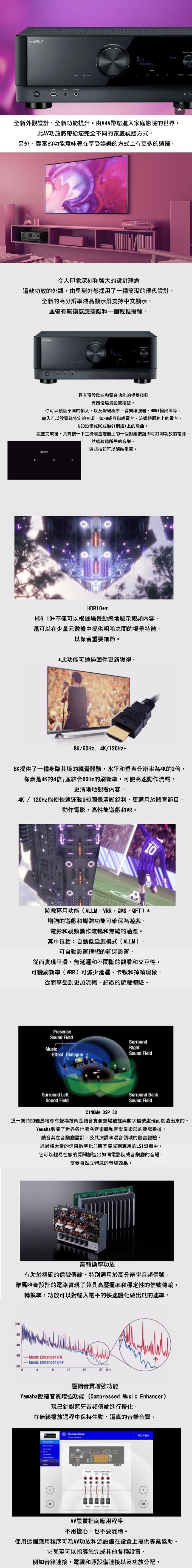 YAMAHA山葉 RX-V4A - 詳情1