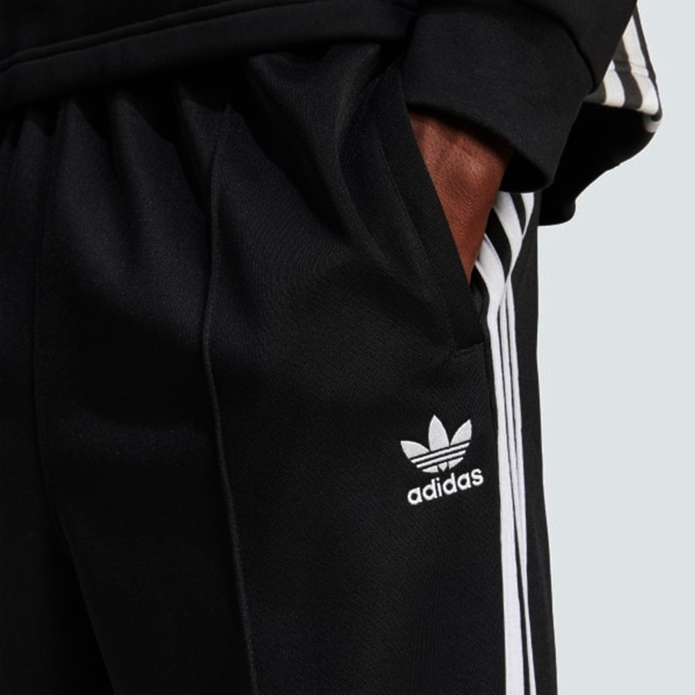 ADIDAS ORIGINALS 愛迪達阿迪達斯三葉草男運動長褲-黑色Baggy TP