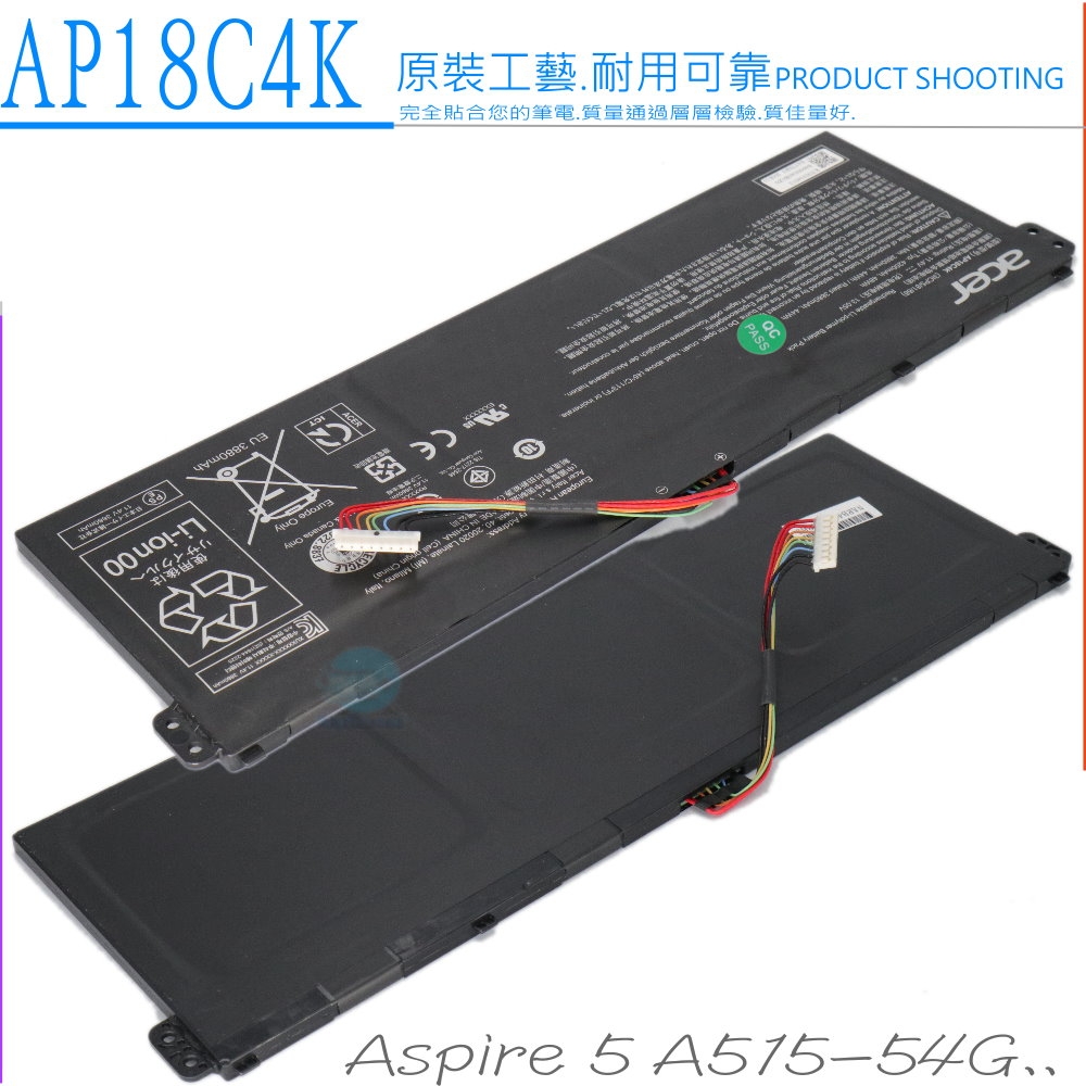AkiXIII ACER 宏碁AP18C4K P214-52 電池A515 A514 SF114-34 N19Q7 A515