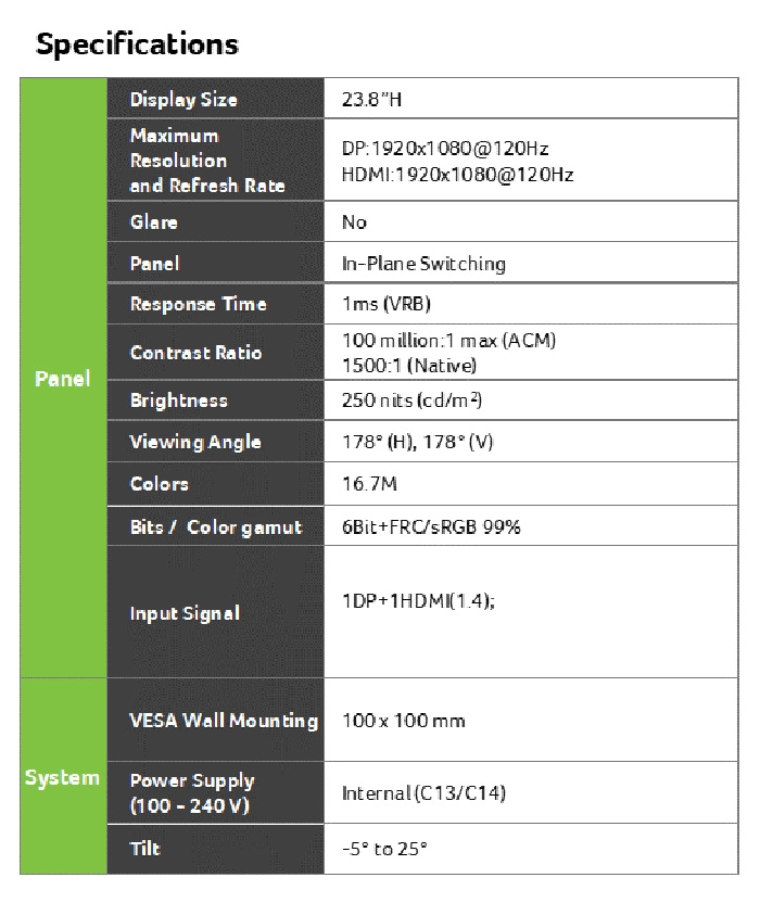 Acer宏碁 KA242Y - 詳情3