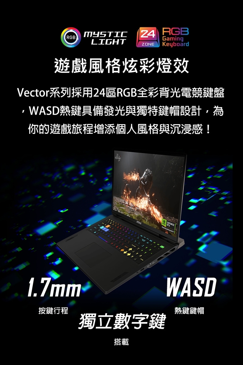 MSI微星 Vector A9WIG-041TW - 詳情4