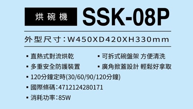 SANLUX台灣三洋 SSK-08P - 詳情1