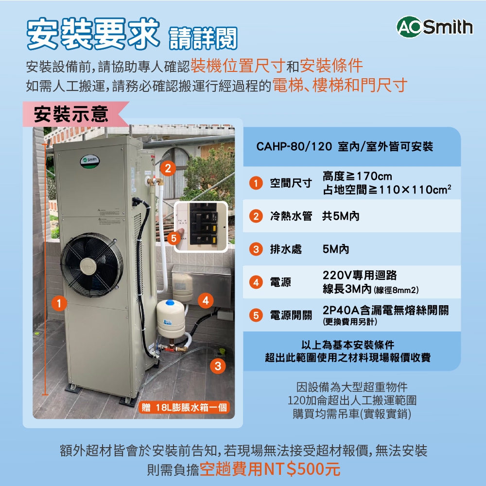 AOSmith史密斯 CAHP-1.5DT-120 - 詳情3