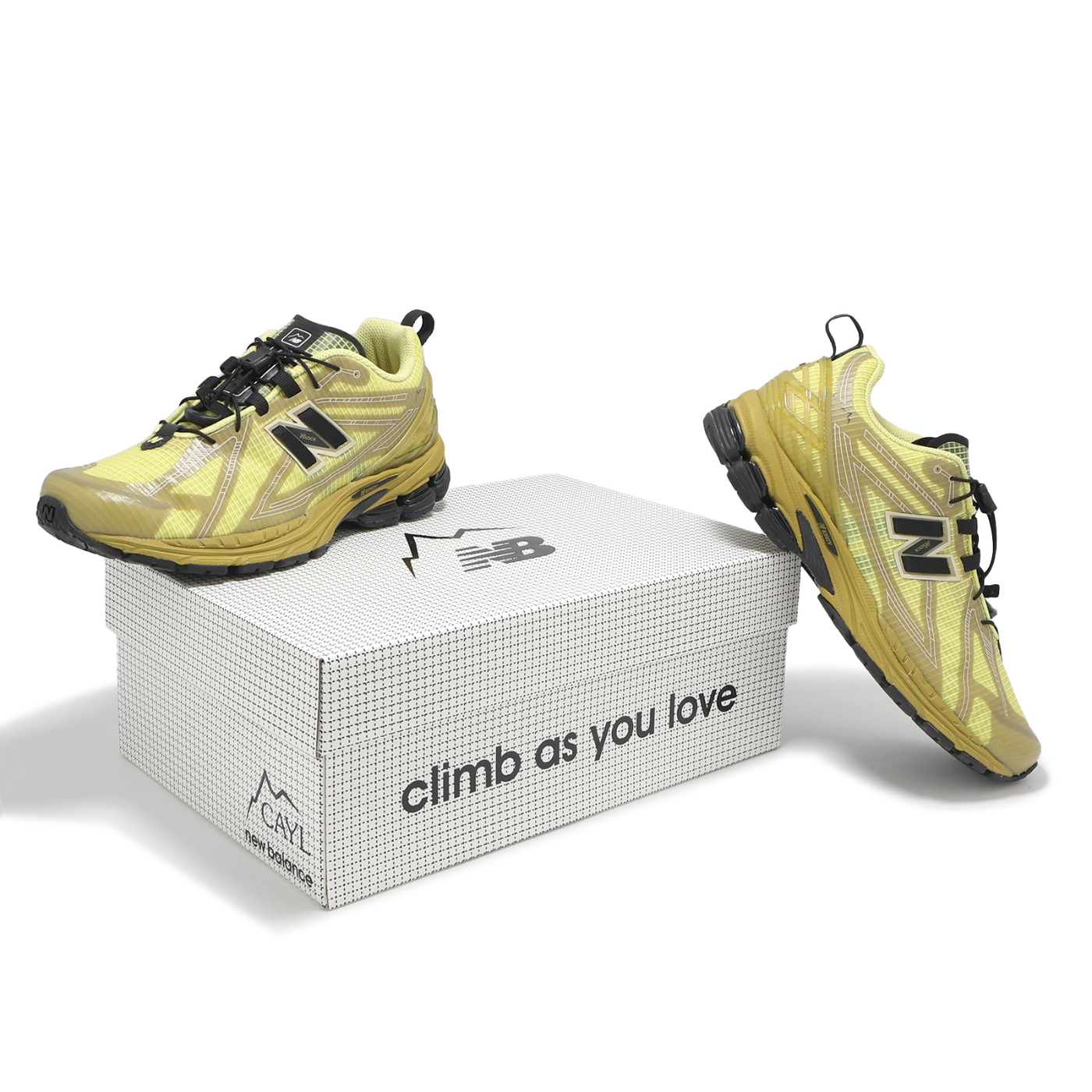New Balance x CAYL 休閒鞋1906R 男鞋黃黑聯名山系抽繩防撕裂緩衝NB 