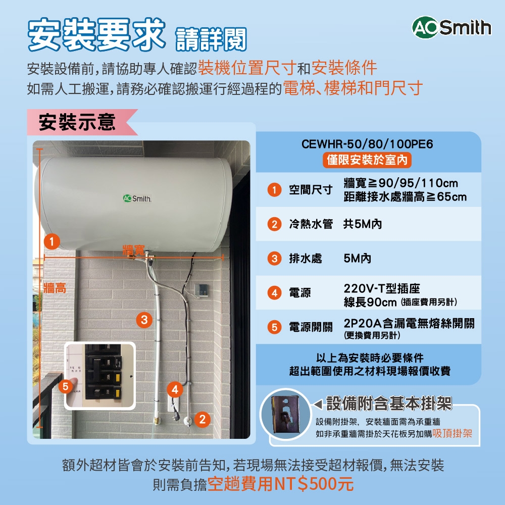 AOSmith史密斯 CEWHR-50PE6 - 詳情5