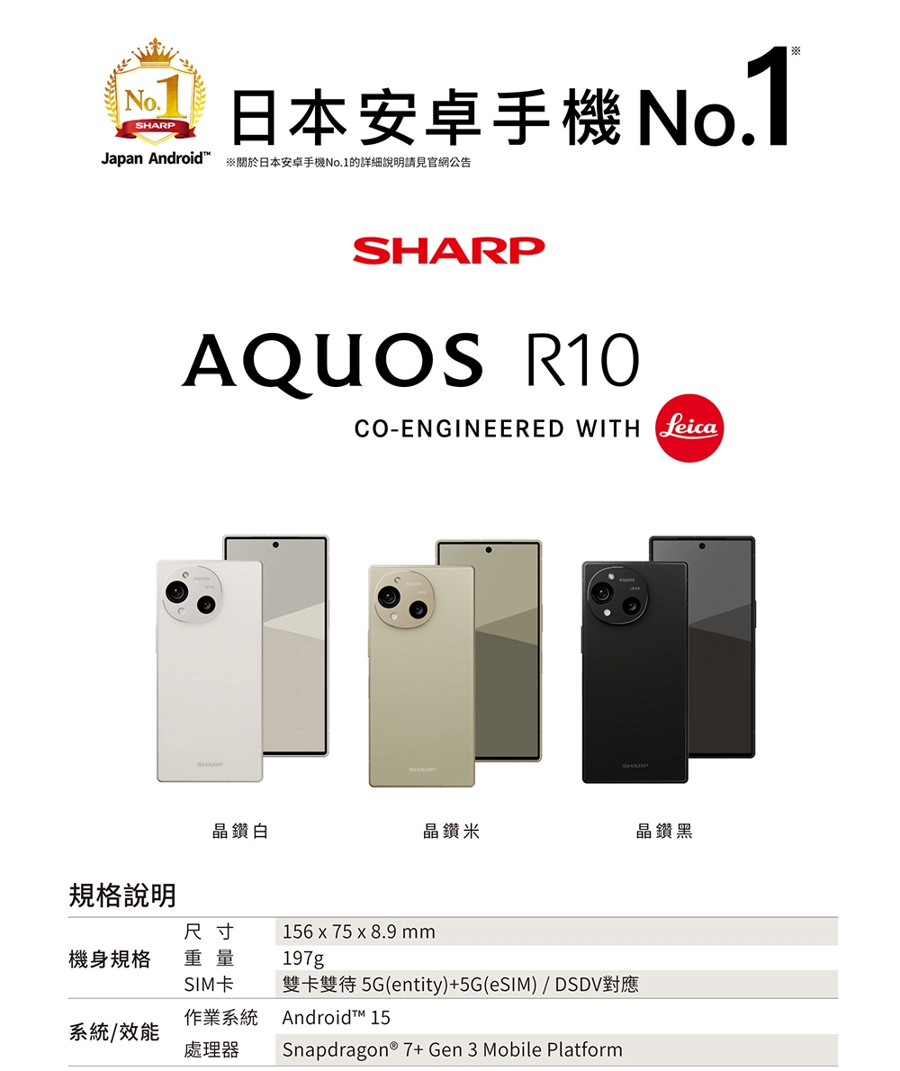 SHARP夏普 AQUOS R10 - 詳情3