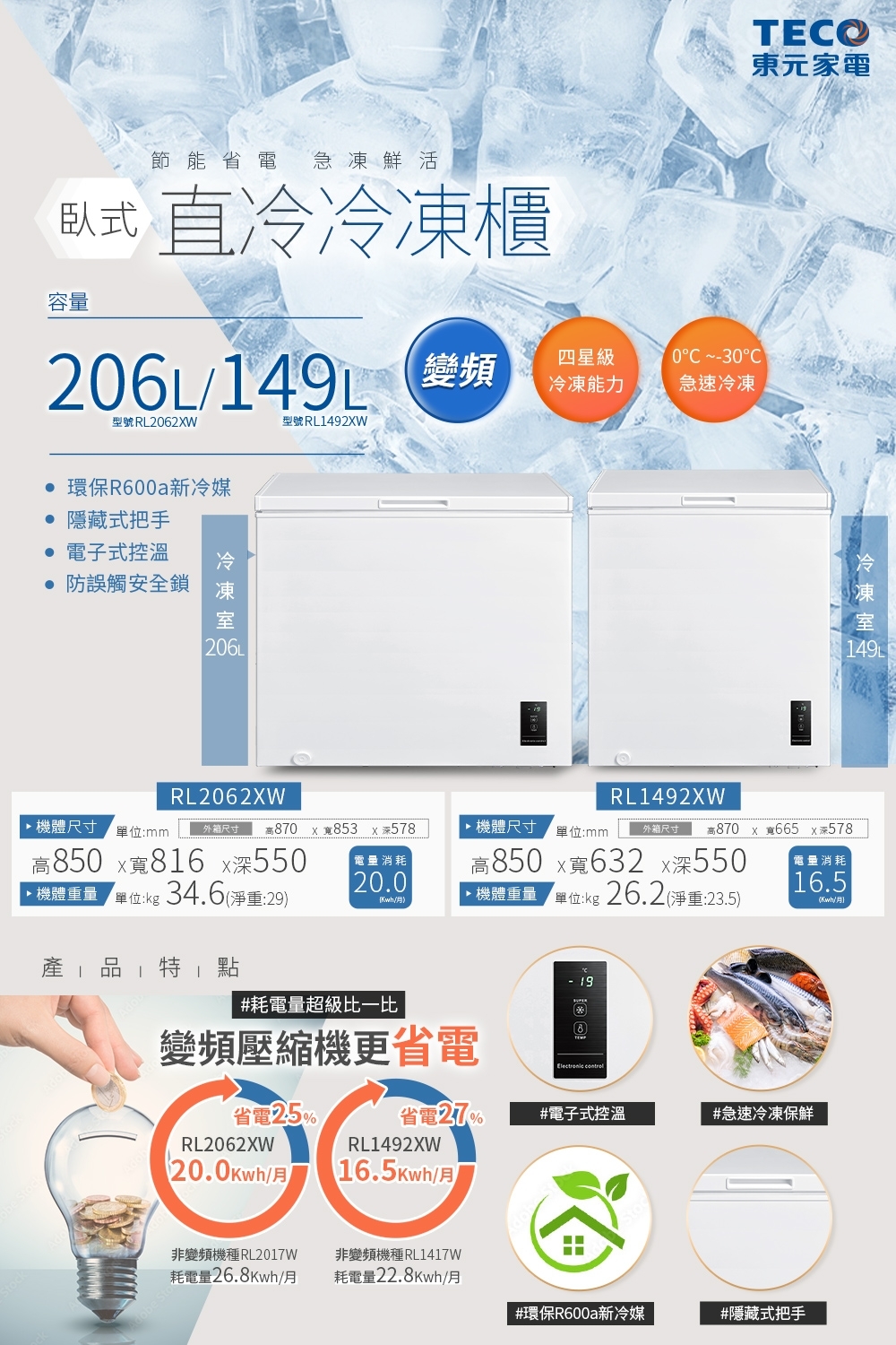 TECO東元 RL1492XW - 詳情1