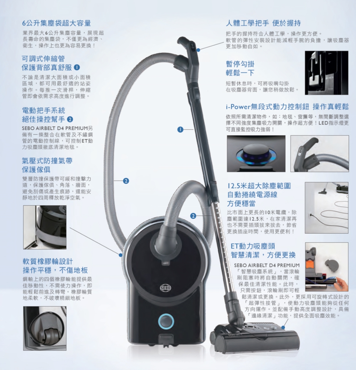 SEBO AIRBELT D4 PREMIUM - 詳情1
