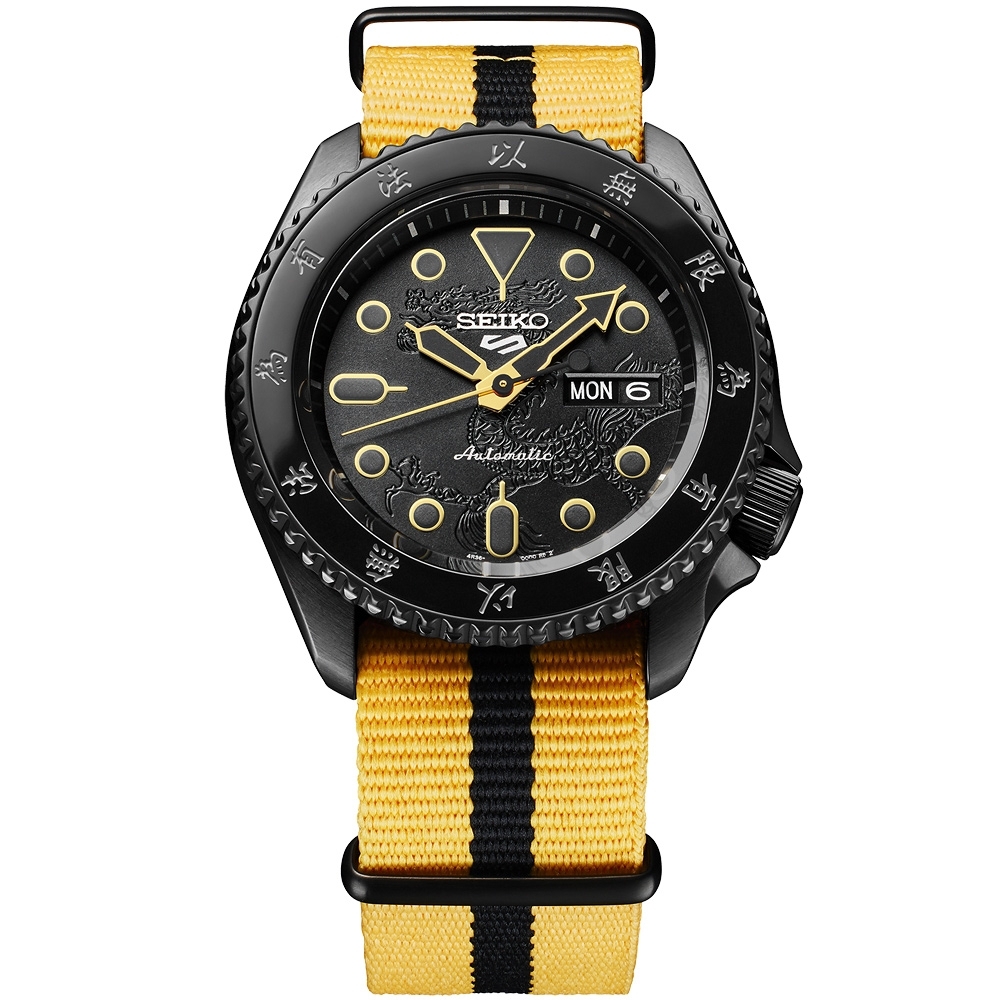 Seiko 精工5 Sports ft. 李小龍聯名款(SRPK39K1/4R36-13X0C) | 5