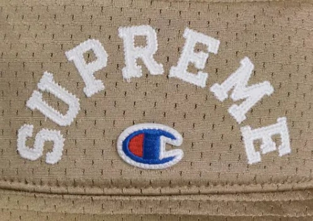 Supreme 24SS x Champion Mesh Crusher 漁夫帽卡其/紅/綠/黑| 漁夫帽