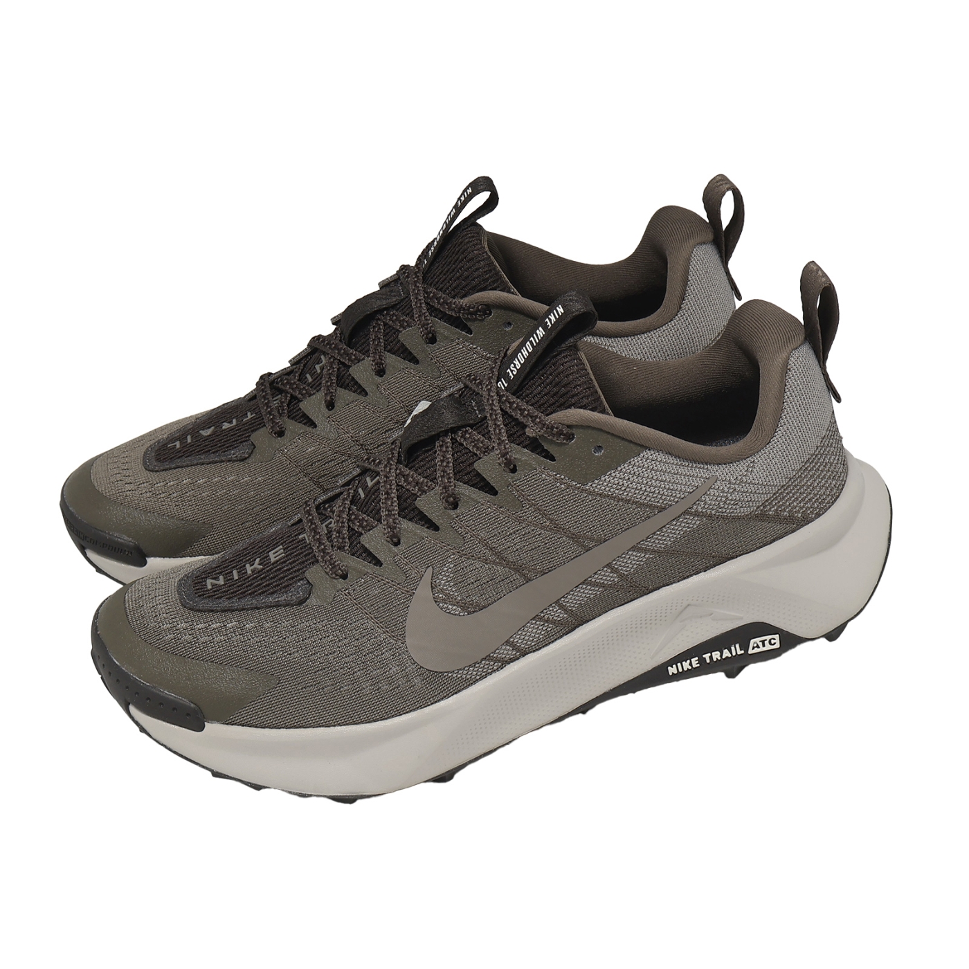 至連　極　天勢　10.2尺 Nike 越野跑鞋React X Wildhorse 10 男鞋棕戶外運動鞋FV2338-007