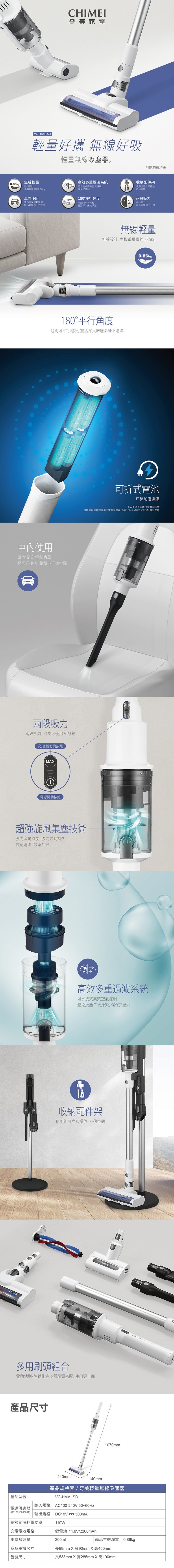 CHIMEI奇美 VC-HAMLSD - 詳情1