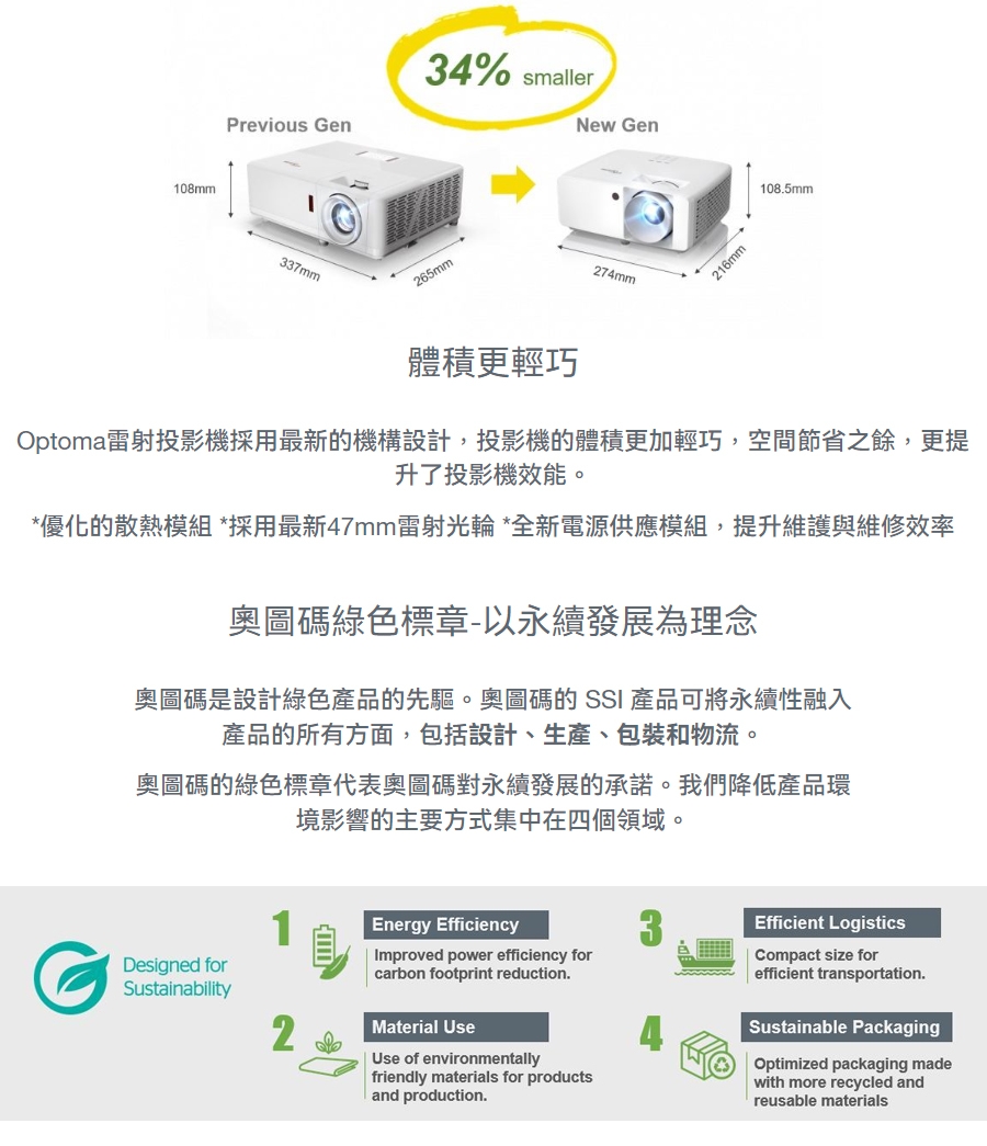 Optoma奧圖碼 AZH500 - 詳情5