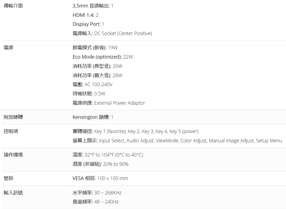 ViewSonic優派 VX2479A-HD-PRO - 詳情4