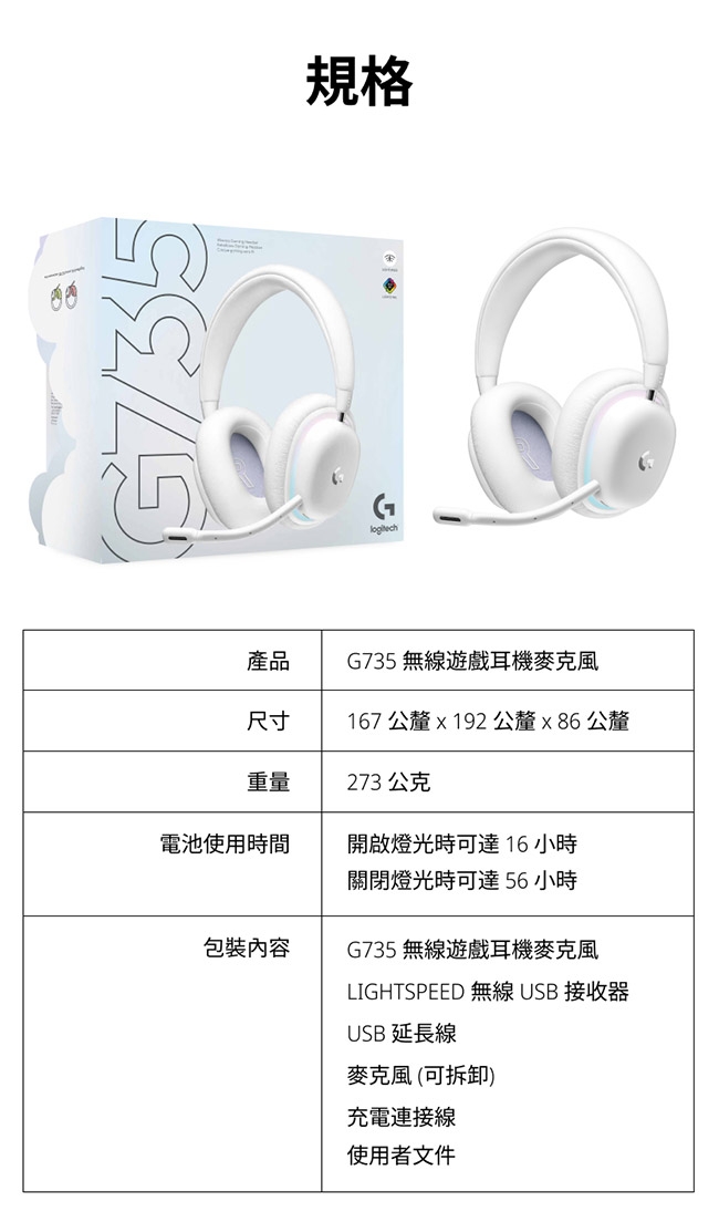 Logitech羅技 G735 - 詳情2