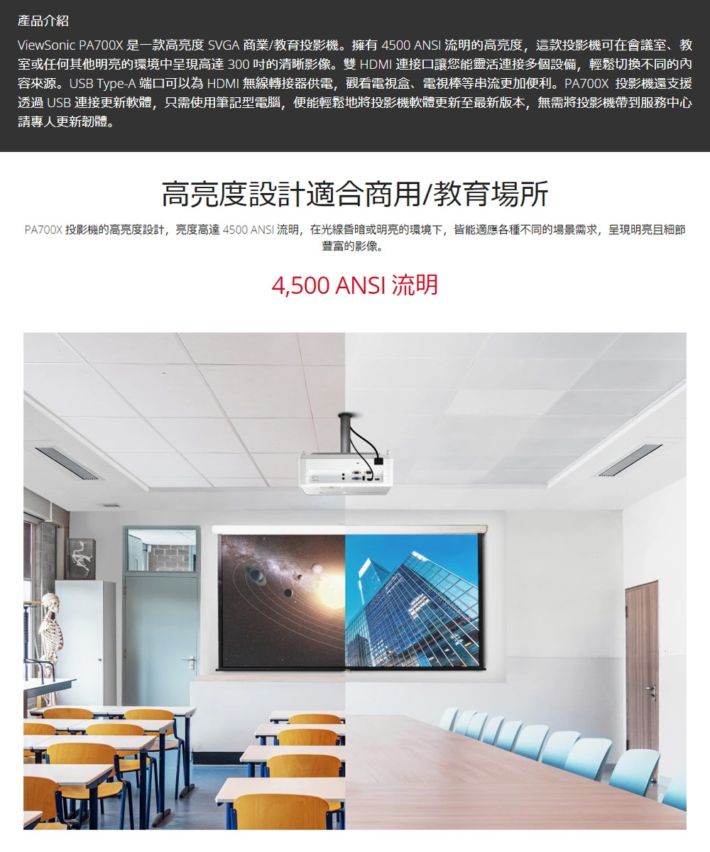ViewSonic優派 PA700X - 詳情1