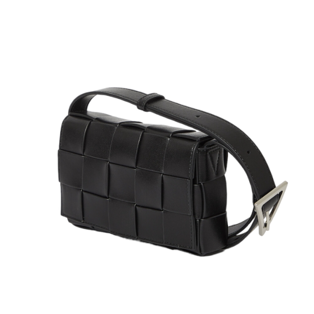 BOTTEGA VENETA 寶緹嘉】BV Small Cassette 小款經典編織小牛皮磁釦斜