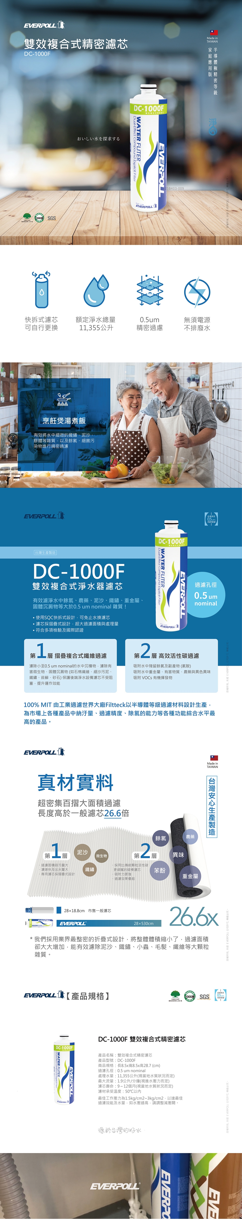 EVERPOLL愛科濾淨 DC-1000F - 詳情1