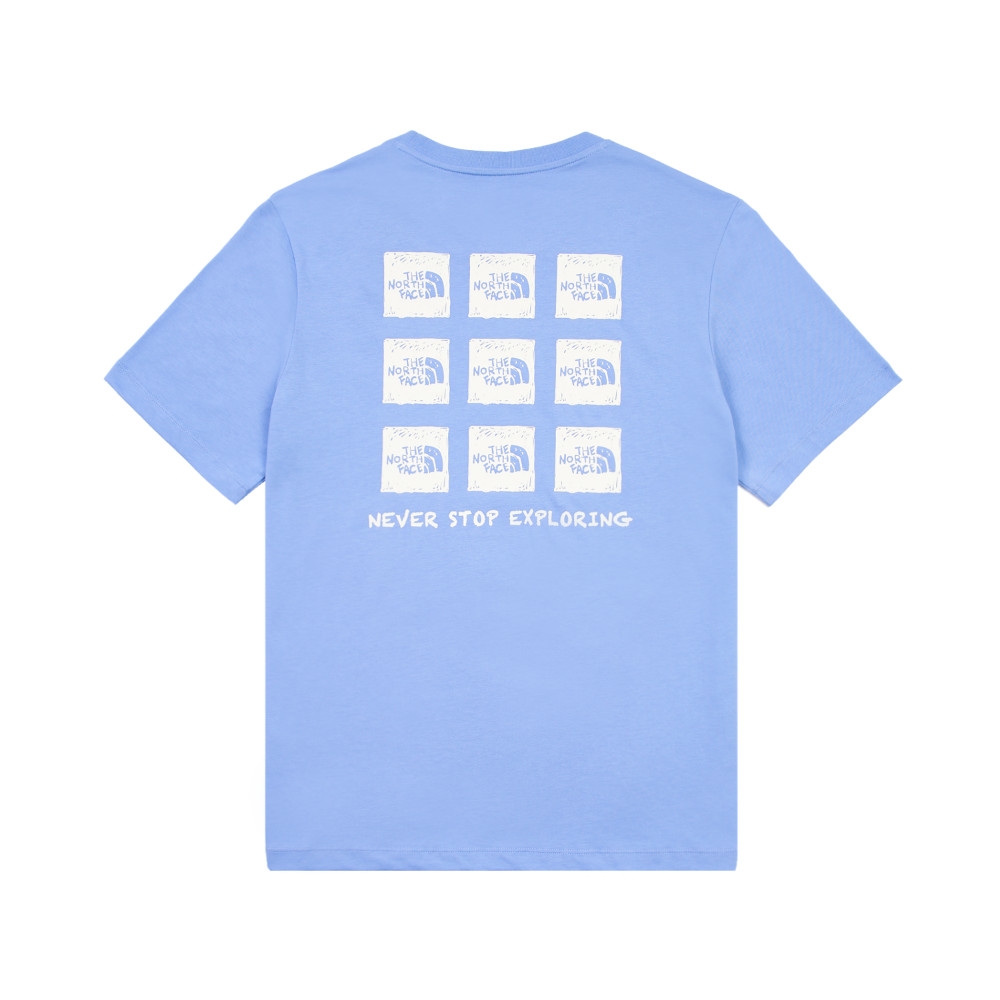 The North Face 男女短袖上衣- U REG NOVELTY NSE BOX LOGO SS TEE GRAPHI  -藍色-NF0A8EY80YI | 短袖上衣| Yahoo購物中心