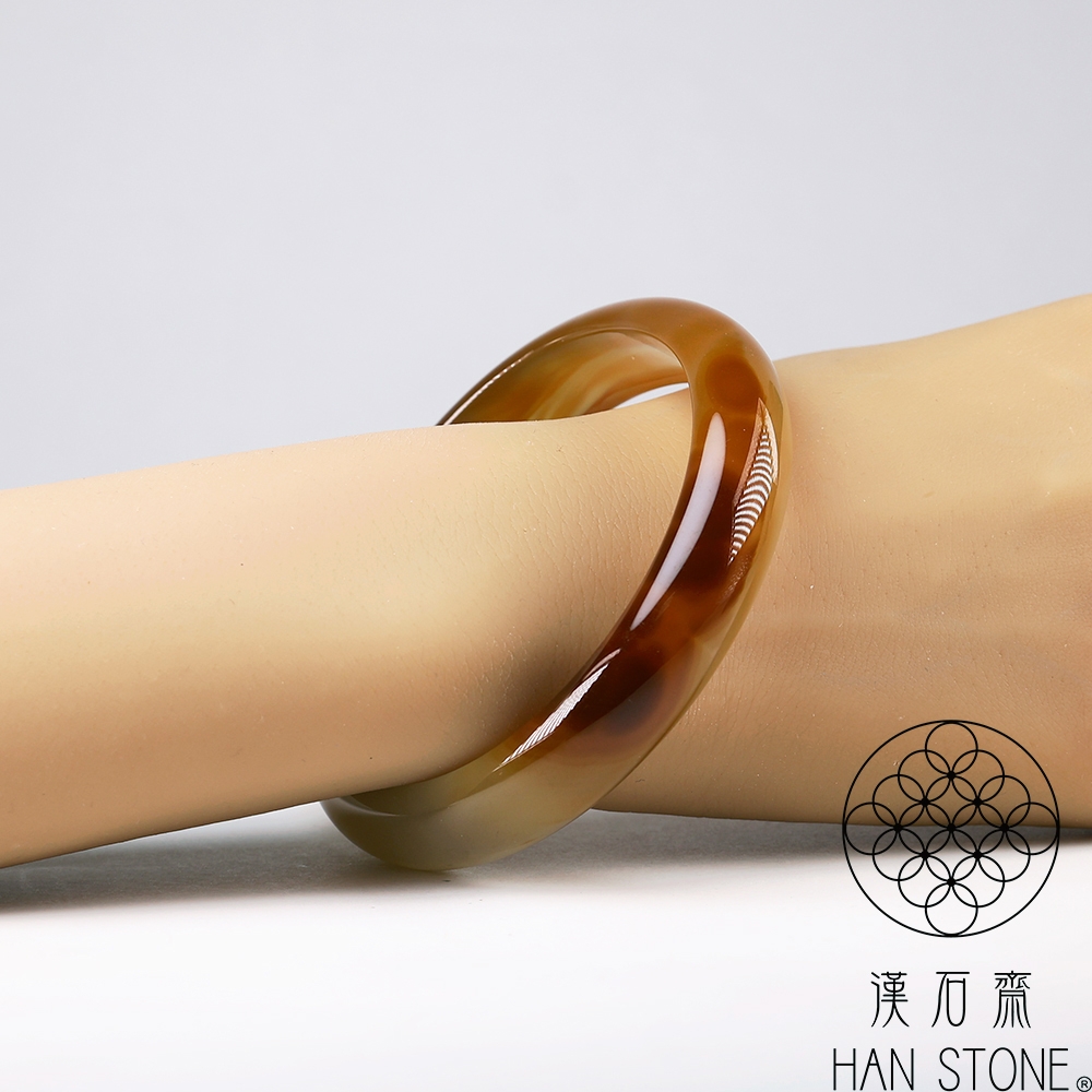 漢石齋】天然瑪瑙手鐲玉鐲(手圍20.6/ 版寬14.3mm) | 漢石齋| Yahoo購物中心