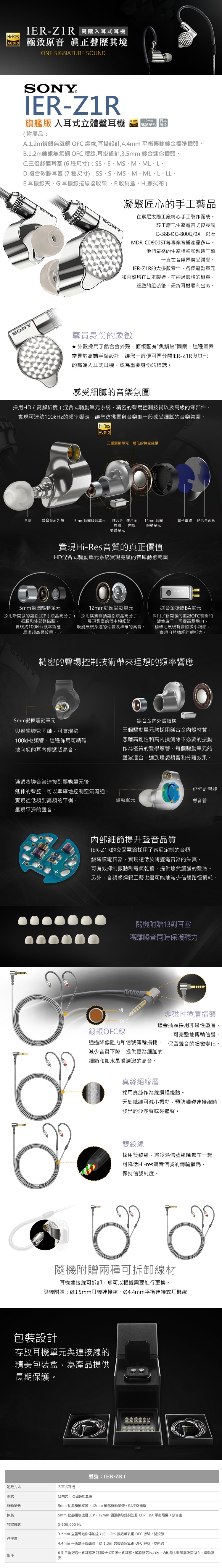 SONY索尼 IER-Z1R - 詳情1
