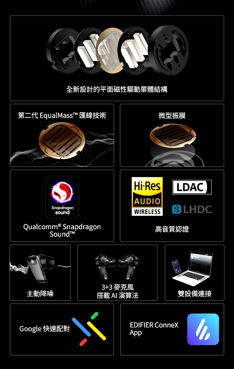 Edifier漫步者 NeoBuds Planar - 詳情4