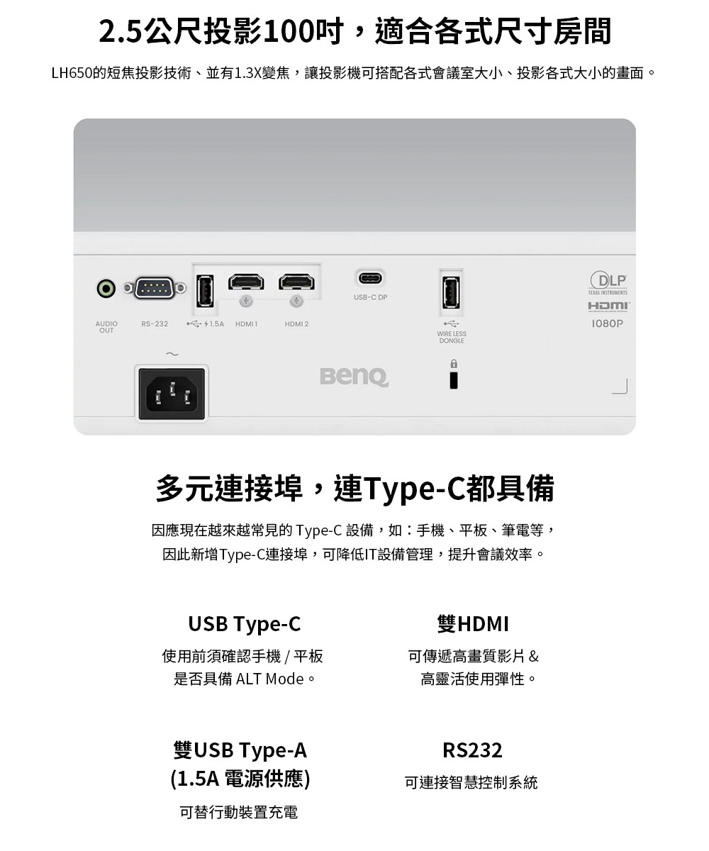 BenQ明碁 LH650 - 詳情4