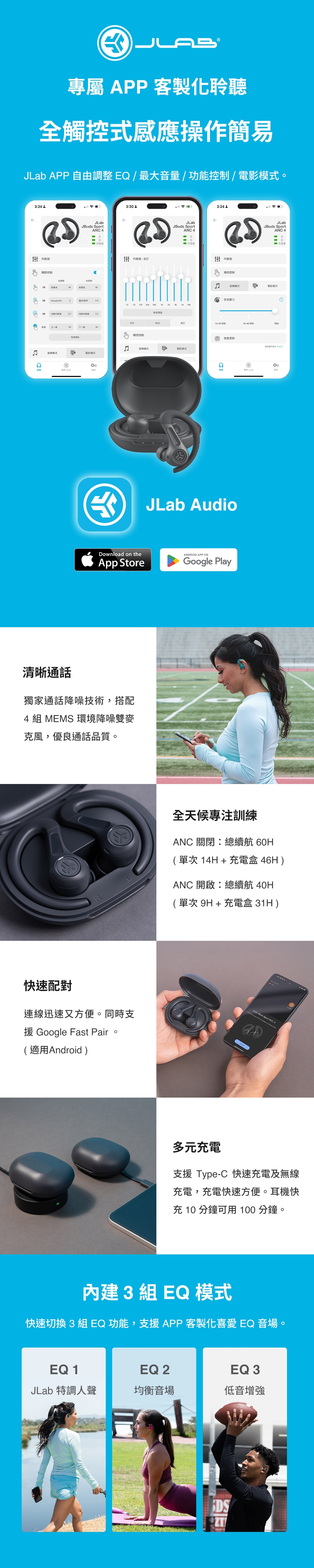 JLab JBuds Sport ANC 4 - 詳情4