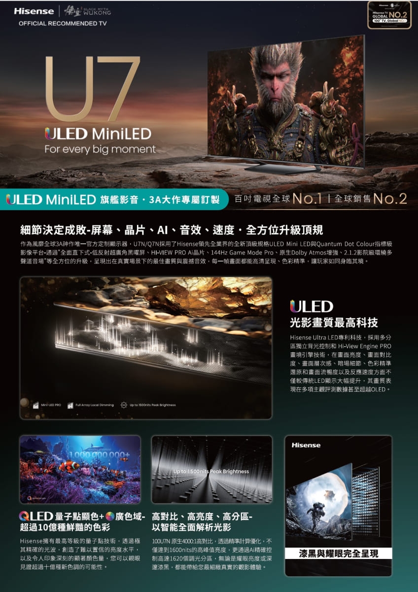 Hisense海信 65U7N - 詳情4