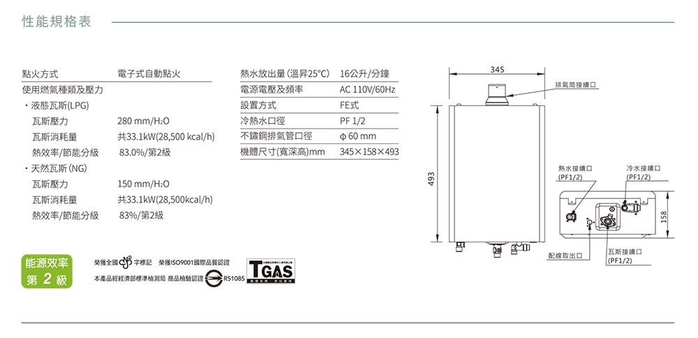 SAKURA櫻花牌 DH-1635 - 詳情2