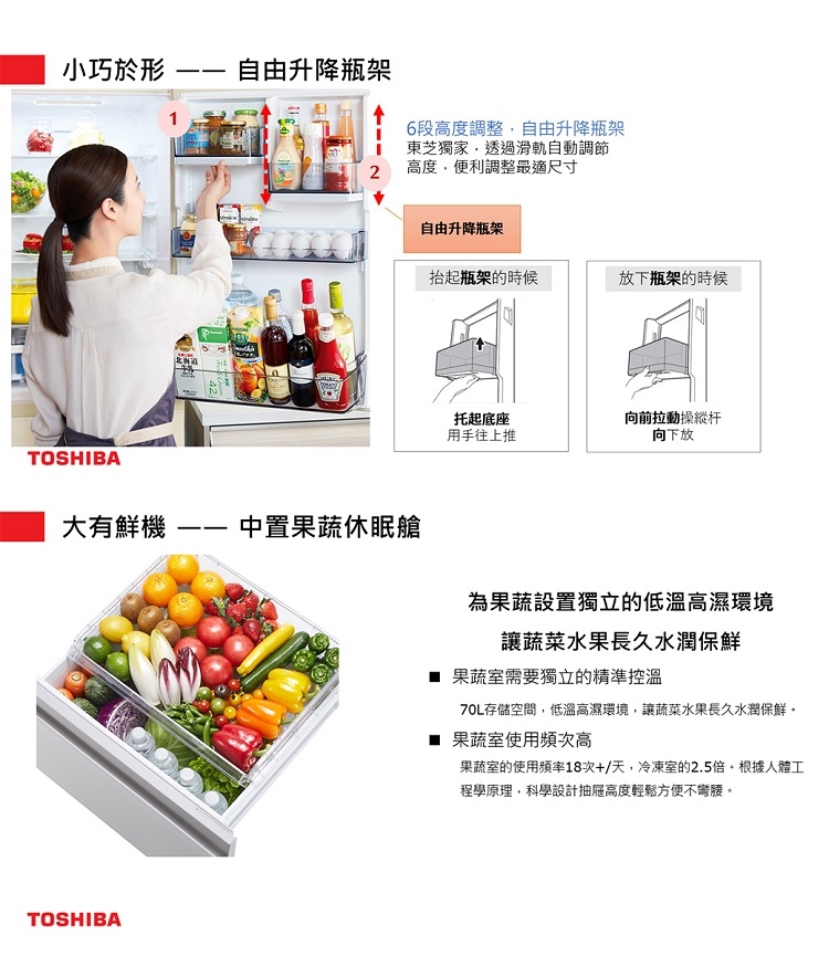 TOSHIBA東芝 GR-RB469WE-PGT - 詳情3