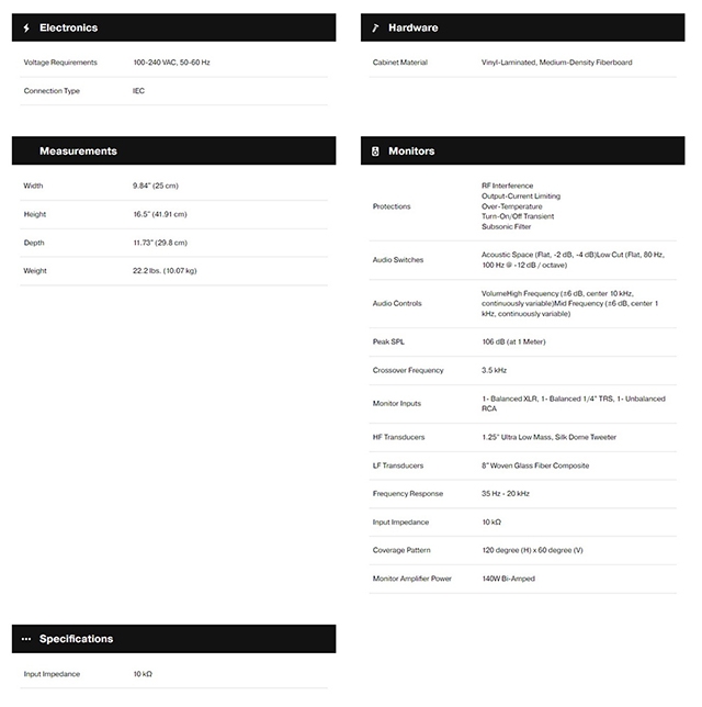 Presonus Eris Studio 8 - 詳情4