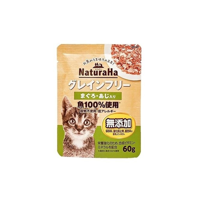 日本 喵樂事 Sunrise NaturaHa【單包】 無穀鮪魚鮮肉主食餐包60g 主食餐包 貓餐包『WANG』