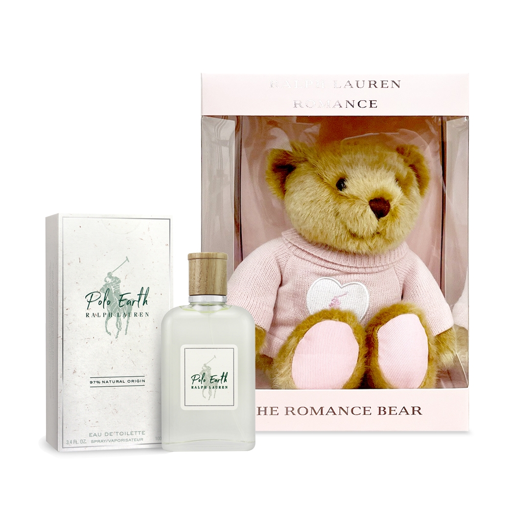 Ralph Lauren Polo Earth 地球淡香水100ml+Polo 泰迪熊(送禮首選