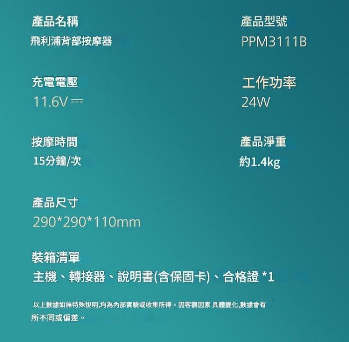 PHILIPS飛利浦 PPM3111B - 詳情6