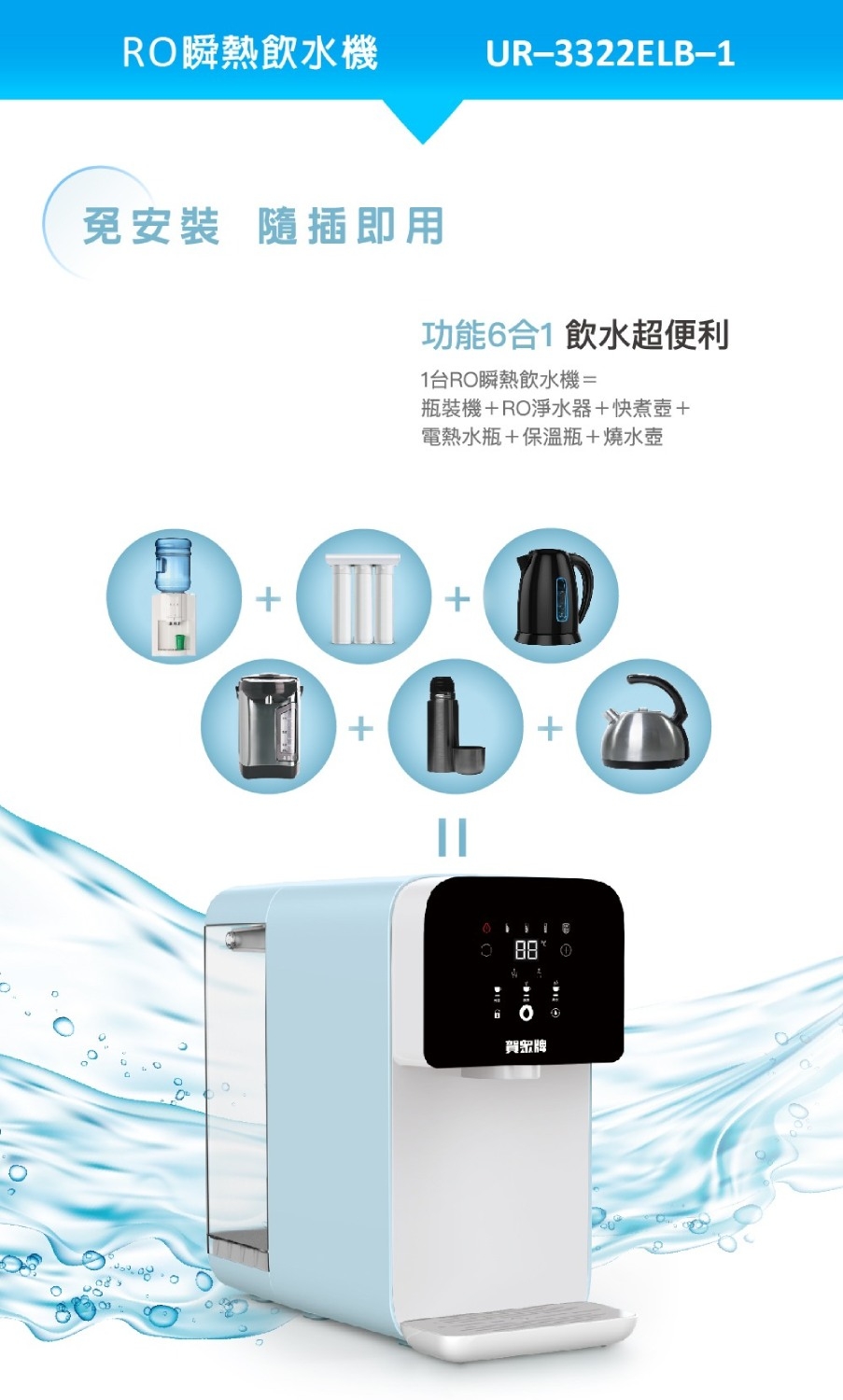 賀眾牌 UR-3322ELB-1 - 詳情6