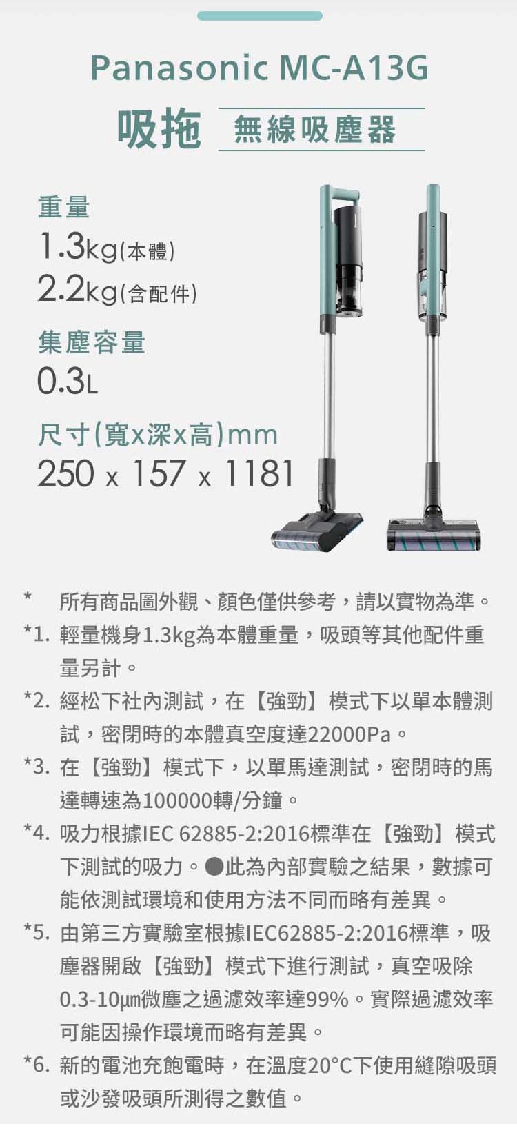 Panasonic國際牌 MC-A13G - 詳情4