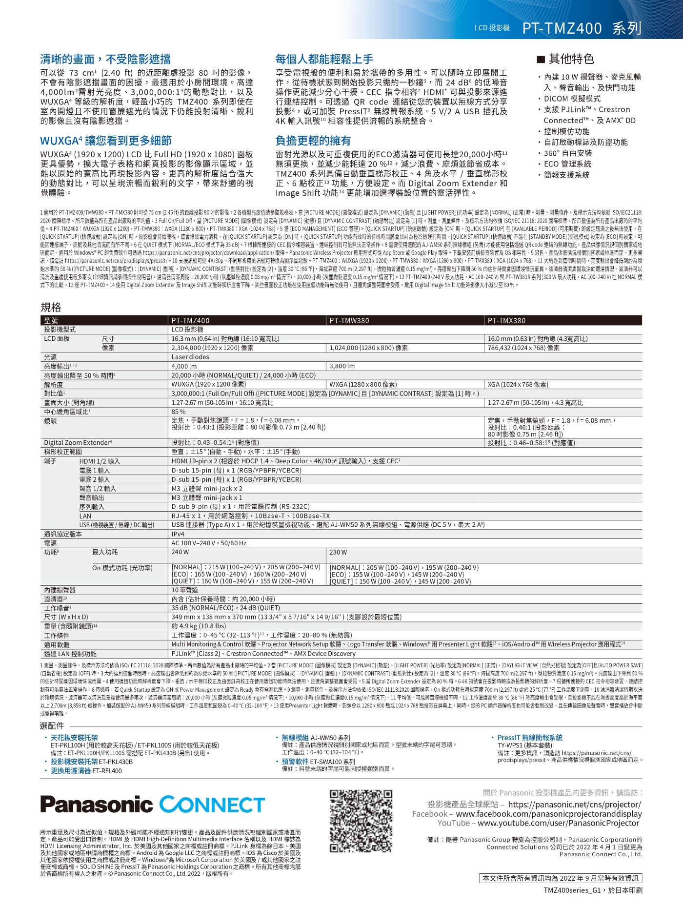 Panasonic國際牌 PT-TMZ400T - 詳情3