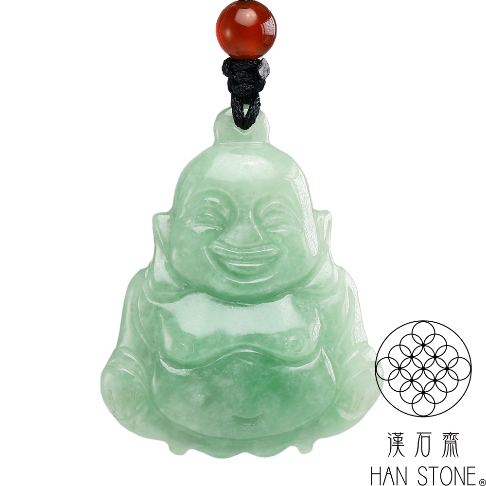 Y72)ヒスイ翡翠糯種水色暗緑A貨『悟道』精彫 彫牌 翡翠吊墜 Y72)ヒスイ
