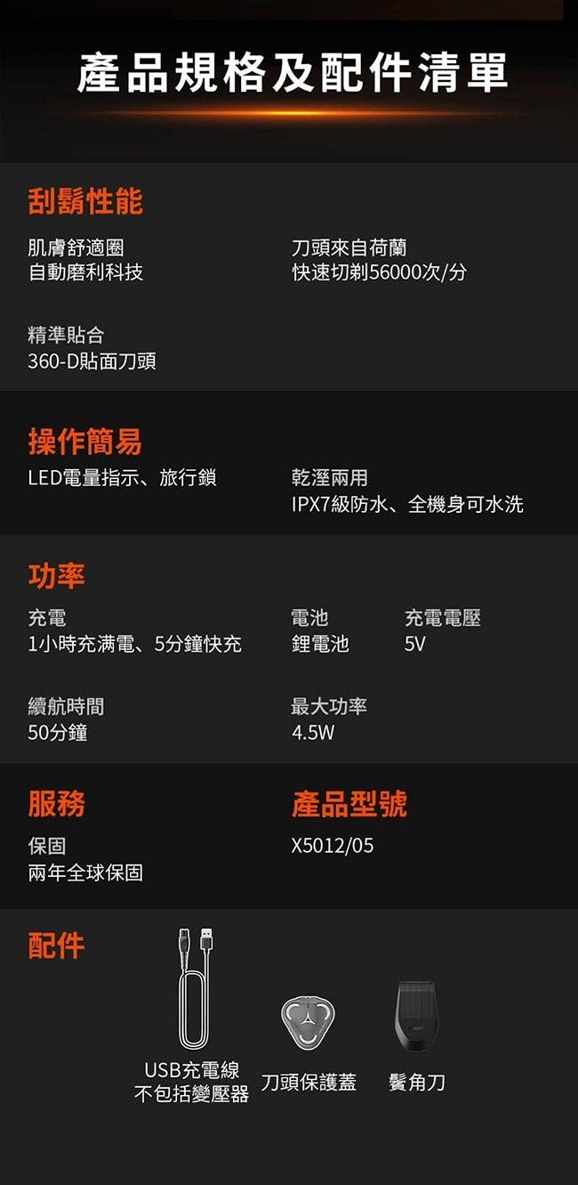 PHILIPS飛利浦 X5012 - 詳情5