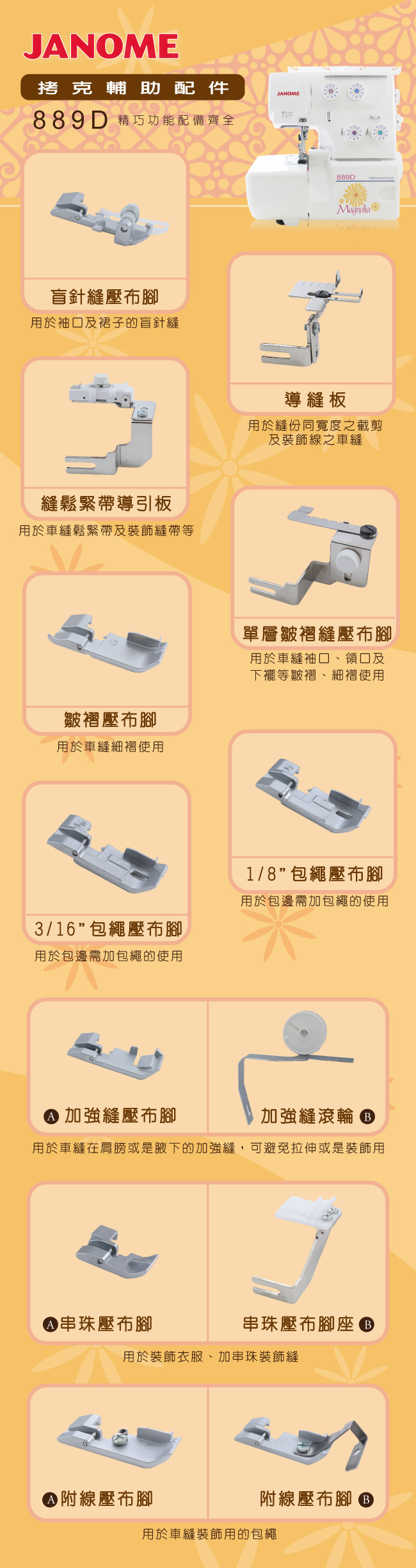 JANOME車樂美 889D - 詳情2